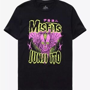 x Junji Ito Black Graphic Tee